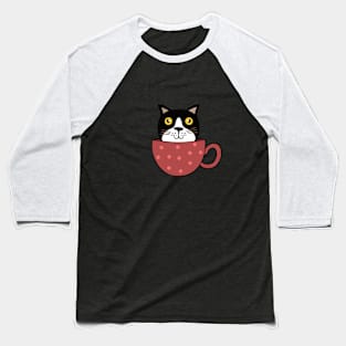 cat coffee Baseball T-Shirt